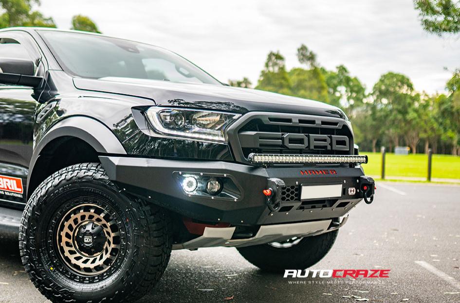 FORD RANGER RAPTOR ZOMBIE SATIN BLACK MACHINED BRONZE TINT